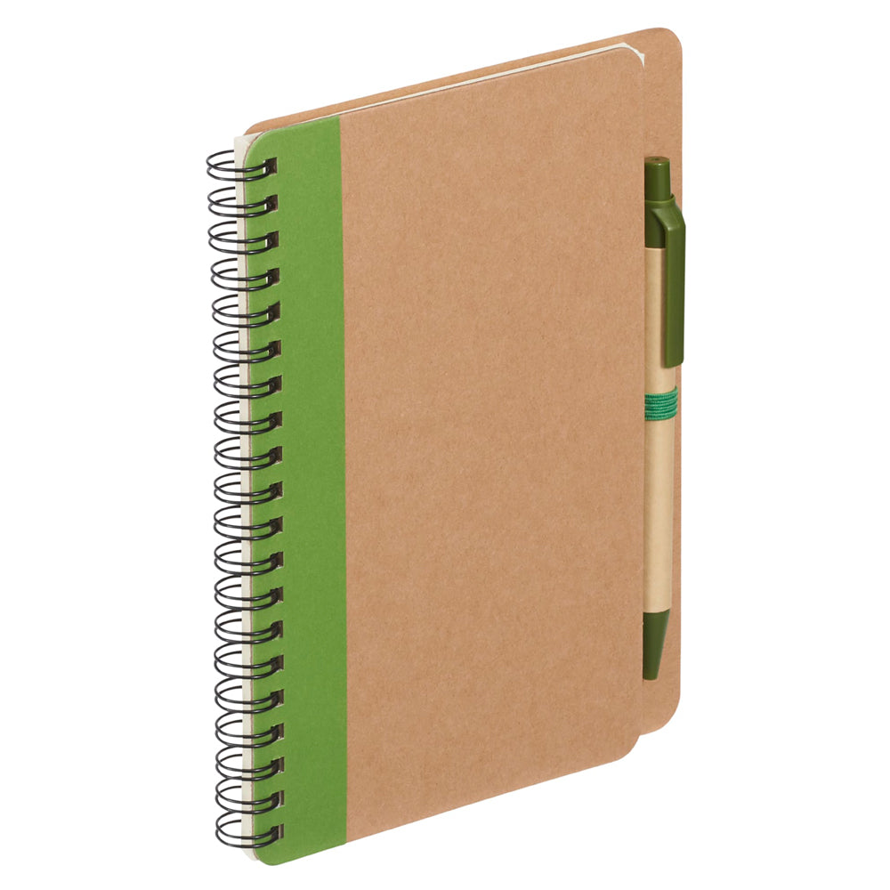 5" x 7" Eco-Friendly Spiral Notebook with Pen