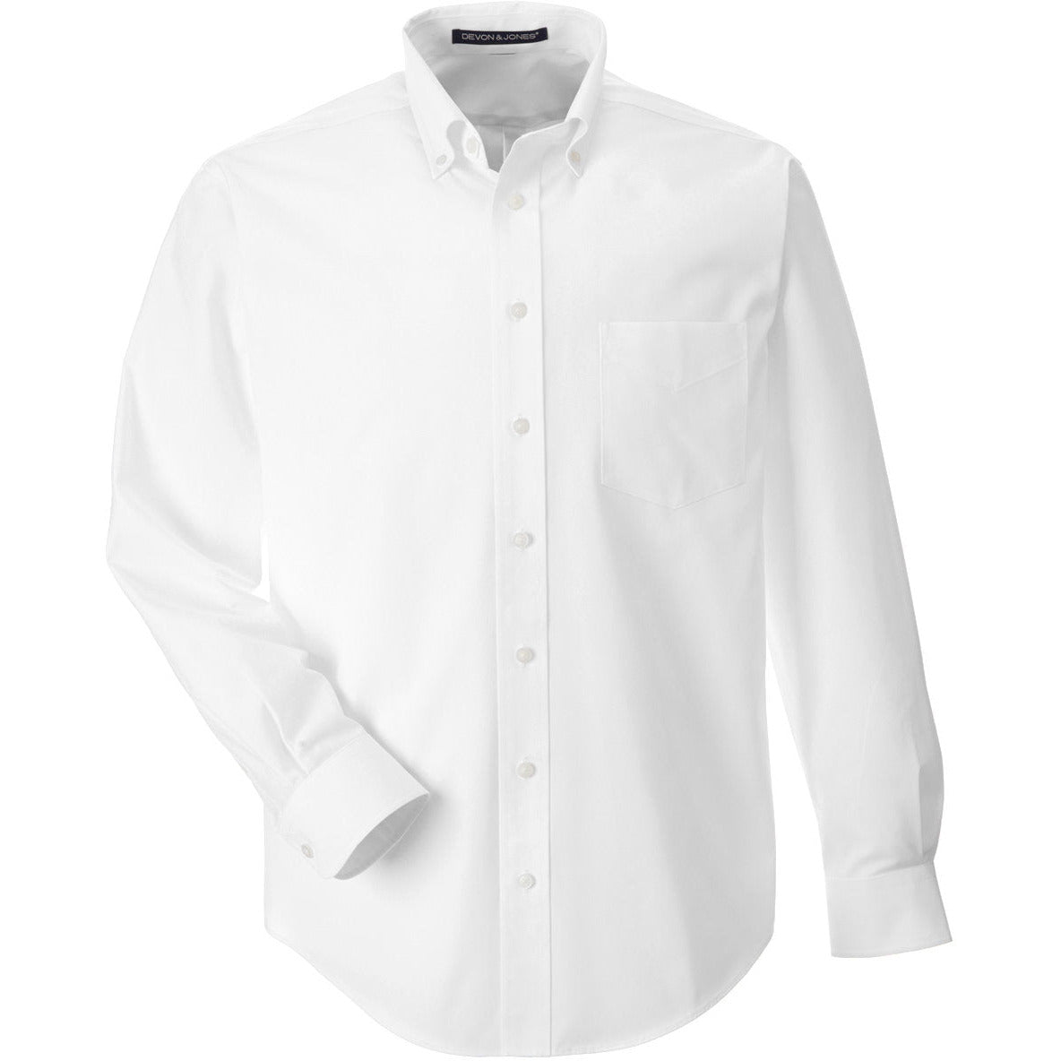 Devon & Jones Men's Crown Collection® Solid Broadcloth Woven Shirt