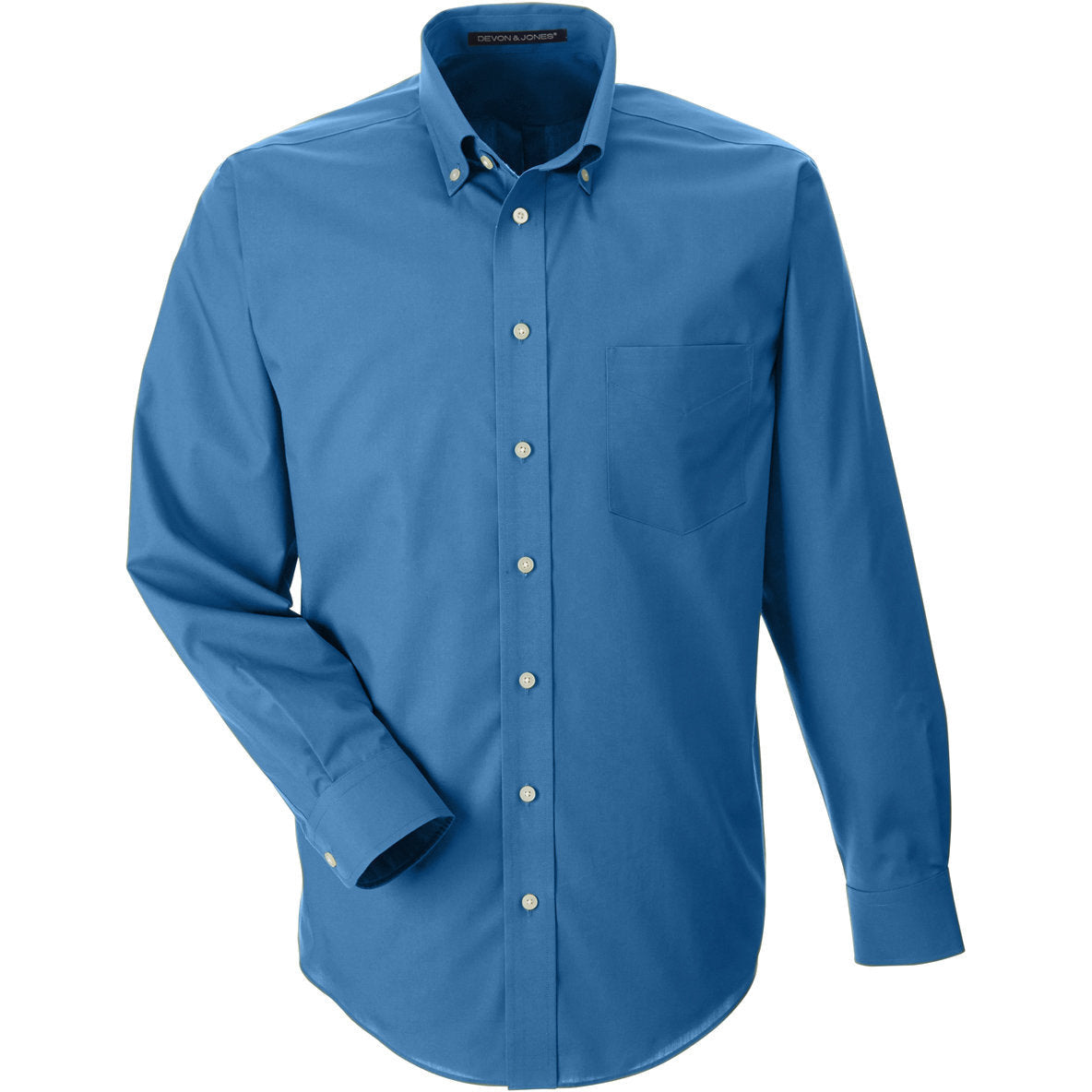 Devon & Jones Men's Crown Collection® Solid Broadcloth Woven Shirt