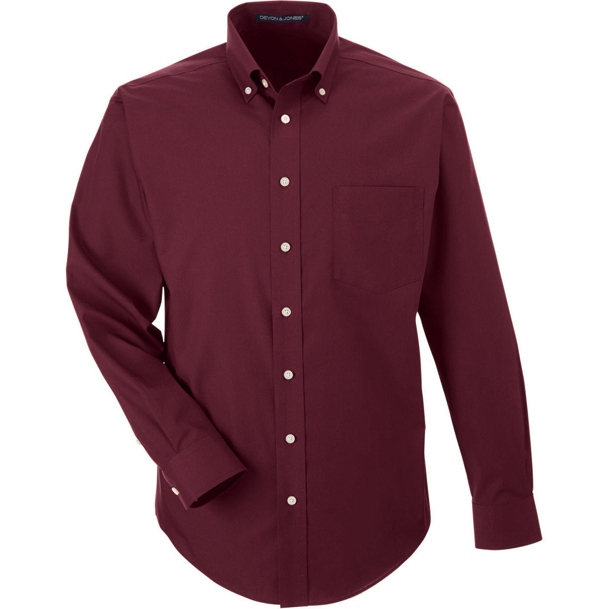 Devon & Jones Men's Crown Collection® Solid Broadcloth Woven Shirt